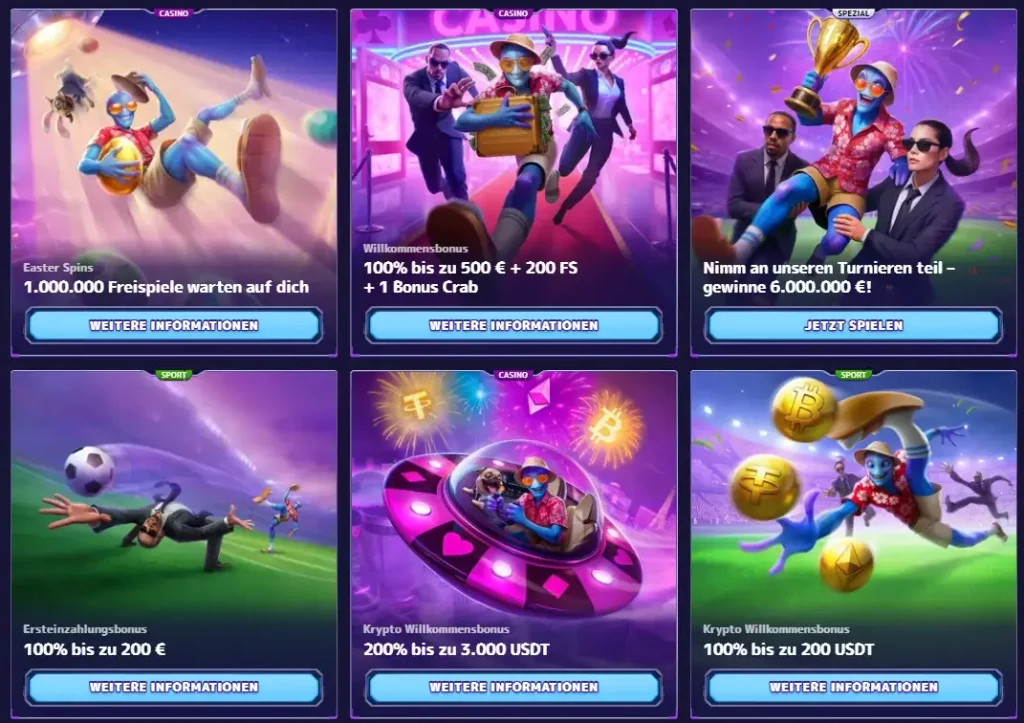 Alf Casino Bonus Angebote mit Freispiele, Krypto Bonus und Turnieren Übersicht